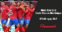 Nhận định tỷ lệ Costa Rica vs Martinique, 07h30 ngày 05/07