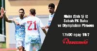 Nhận định tỷ lệ Sabah FK Baku vs Olympiakos Piraeus, 17h ngày 19/7